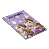 Kitten Stay Pawsitive Notebook ノートブック (右側)