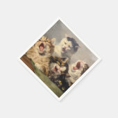 Kitten Symphony by Julius Adam II スタンダードカクテルナプキン (角)