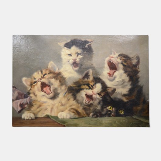 Kitten Symphony by Julius Adam II ドアマット (正面)
