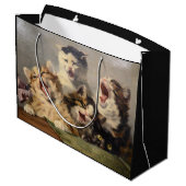 Kitten Symphony by Julius Adam II ラージペーパーバッグ (裏面アングル)