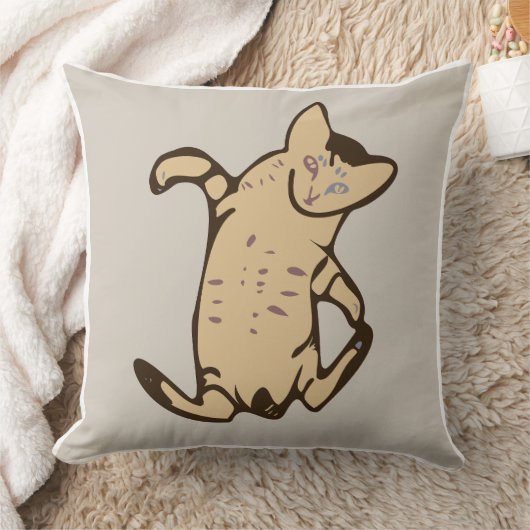Kitten Throw Pillow クッション (ブランケット)