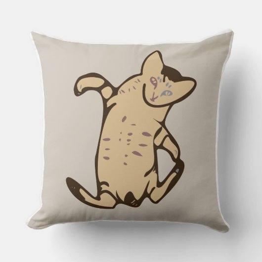 Kitten Throw Pillow クッション (正面)