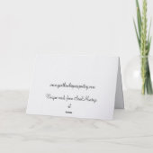 Kitten With Roses And Hearts Holiday Card シーズンカード (裏面)