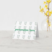 Kittenfrogのnotecard カード (黄色い花)