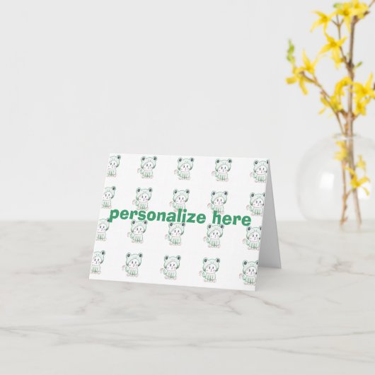 Kittenfrogのnotecard カード (黄色い花)