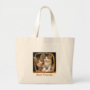 kittens2の親友 ラージトートバッグ