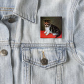 Kitten's 絵画 by George Stubs 缶バッジ (インサイチュ)