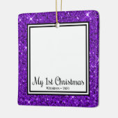 Kitten's 1st Christmas 2の写真 セラミックオーナメント (左)