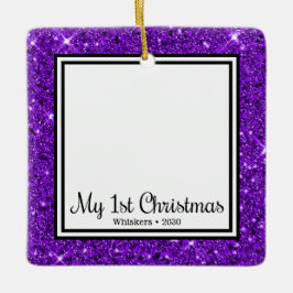 Kitten's 1st Christmas 2の写真 セラミックオーナメント