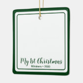 Kitten's 1st Christmas 2の写真 セラミックオーナメント (左)