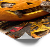 Kittens in Jack-o-Lantern ポスター (角)