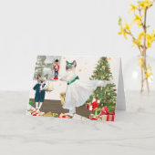 KITTENS NUTCRACKERグリーティングカード カード (黄色い花)