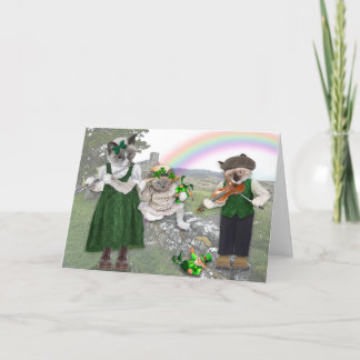 Kitten's St. Patrick's Day Greeting Card カード
