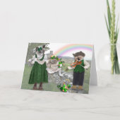 Kitten's St. Patrick's Day Greeting Card カード (正面)