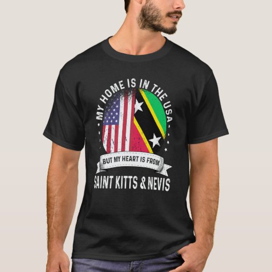 Kittian Nevisian American Patriot Grown Home USA F Tシャツ (正面)