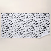 Kitties ビーチタオル (正面)