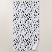 Kitties ビーチタオル (正面)