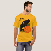 Kitty1、HappyHalloween Tシャツ (正面フル)
