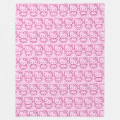 Kitty フリースブランケット (正面)