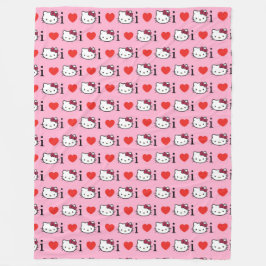 Kitty フリースブランケット