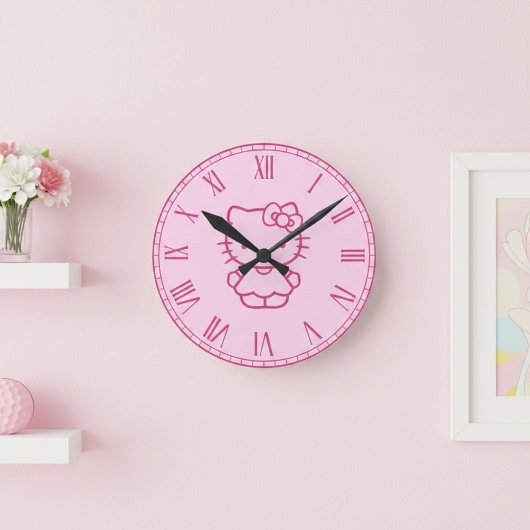 Kitty ラウンド壁時計
