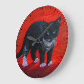 Kitty ラージ壁時計 (傾斜)