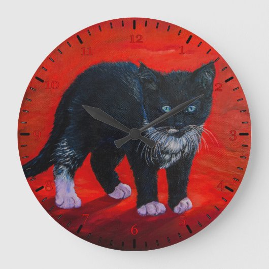 Kitty ラージ壁時計 (正面)
