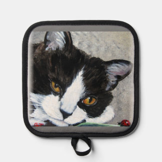 Kitty and ladybuts Oven Mitts & Pot Holders 鍋敷き