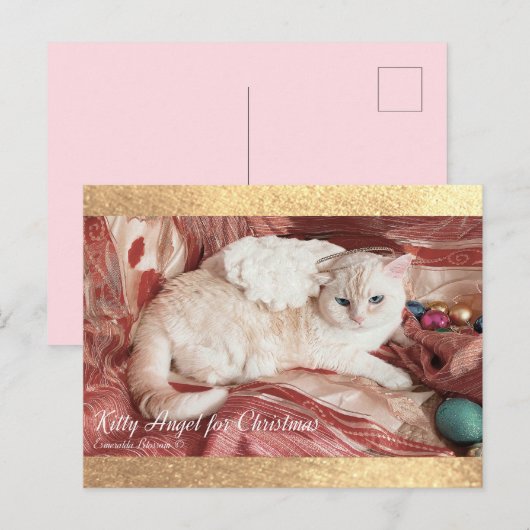 Kitty Angel for Chrismas 案内ポストカード (正面/裏面)