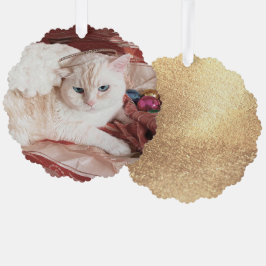 Kitty Angel for Christmas オーナメントカード