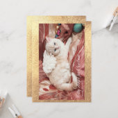 Kitty Angel for Christmas カード (正面/裏面インサイチュ)