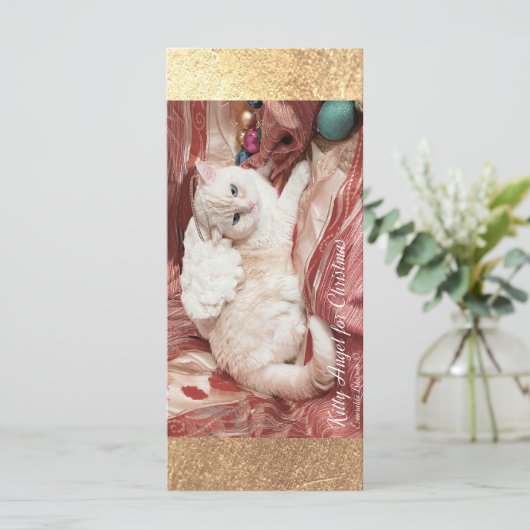 Kitty Angel for Christmas カード (スタンド正面)