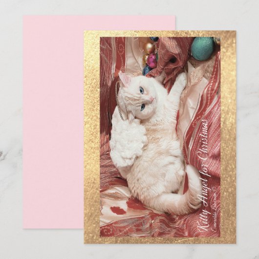 Kitty Angel For Christmas サンキューカード (正面/裏面)