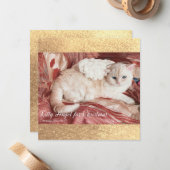 Kitty Angel for Christmas ノートカード (正面/裏面インサイチュ)