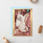 Kitty Angel for Christmas ノートカード (正面/裏面インサイチュ)