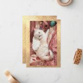 Kitty Angel for Christmas ノートカード (正面/裏面インサイチュ)