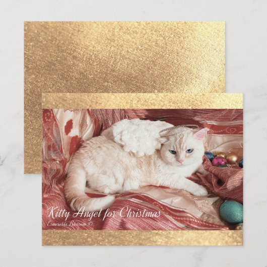 Kitty Angel for Christmas ポストカード (正面/裏面)