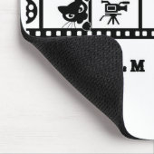 Kitty Appeal & Film Reels マウスパッド (白) (コーナー)
