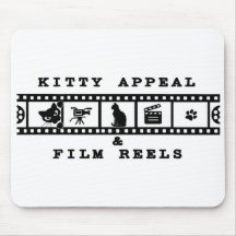 Kitty Appeal & Film Reels マウスパッド (白)