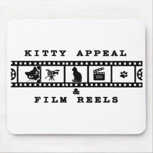 Kitty Appeal & Film Reels マウスパッド (白)