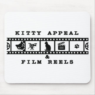Kitty Appeal & Film Reels マウスパッド (白)