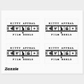Kitty Appeal & Film Reels White Sticker 長方形シール (シート)