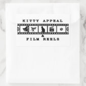 Kitty Appeal & Film Reels White Sticker 長方形シール (バッグ)