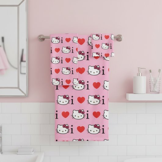 Kitty Bath Towel Set バスタオルセット
