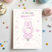 Kitty Birthday Girl Invitation  招待状