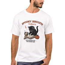 Kitty Biscuits ハロウィンTシャツ | 黒猫とカボチャ