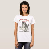 Kitty Biscuits Bakery | 笑える猫のパン職人パロディ Tシャツ (正面フル)