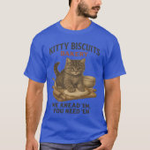 Kitty Biscuits Bakery Funny Cat baking for cat lov Tシャツ (正面)