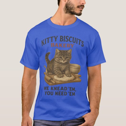 Kitty Biscuits Bakery Funny Cat baking for cat lov Tシャツ (正面)