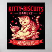 Kitty Biscuits Bakery We Knead Em You Need Em Vale ポスター (正面)